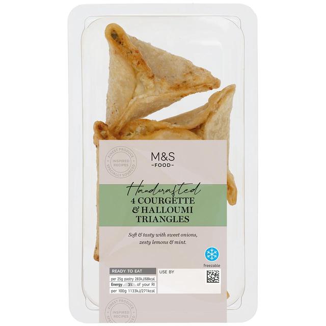 M&S Courgette & Halloumi Triangles