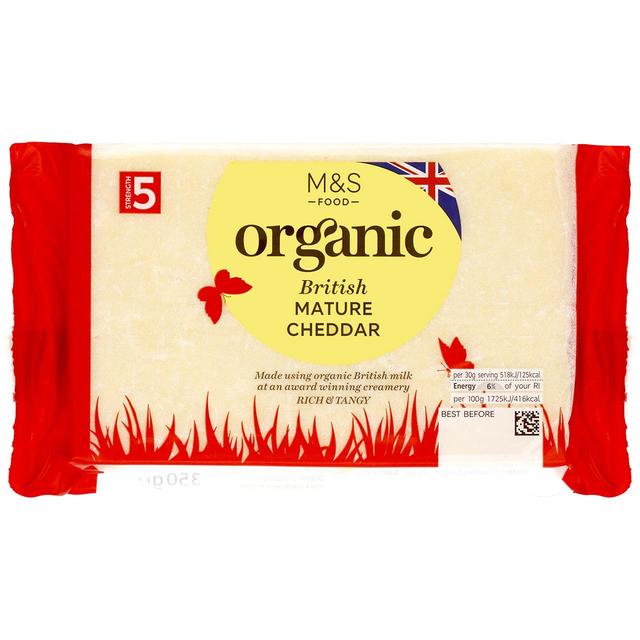 M&S Organic British Mature Cheddar