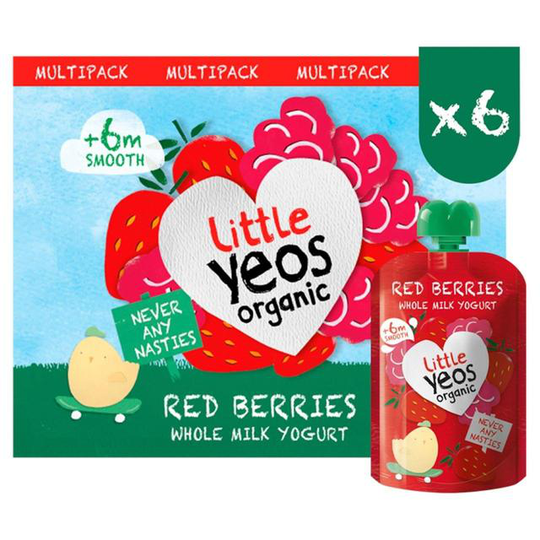 Yeo Valley Little Yeos Red Berries Pouch Multipack