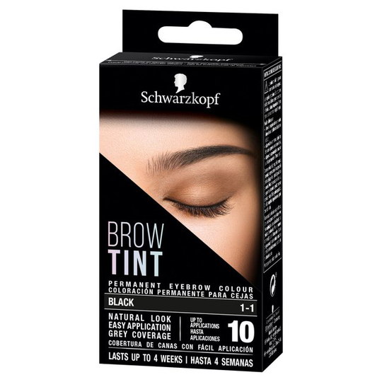 Schwarzkopf Brow Tint Permanent Eyebrow Colour Black