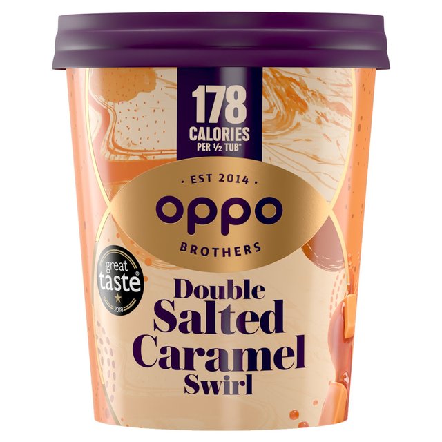 Oppo Double Salted Caramel with Lucuma Low Calorie Ice Cream