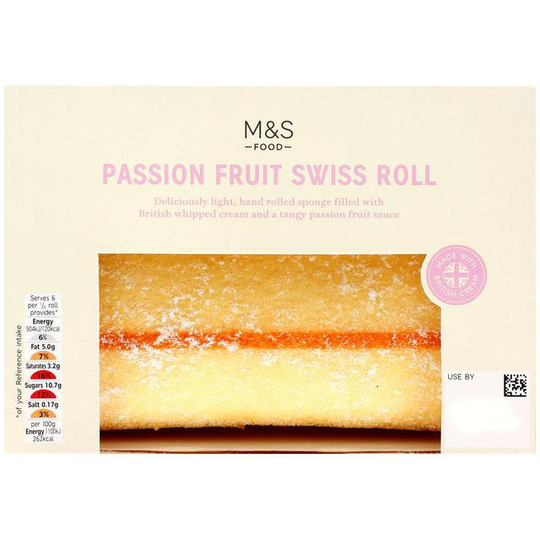 M&S Passion Fruit Swiss Roll