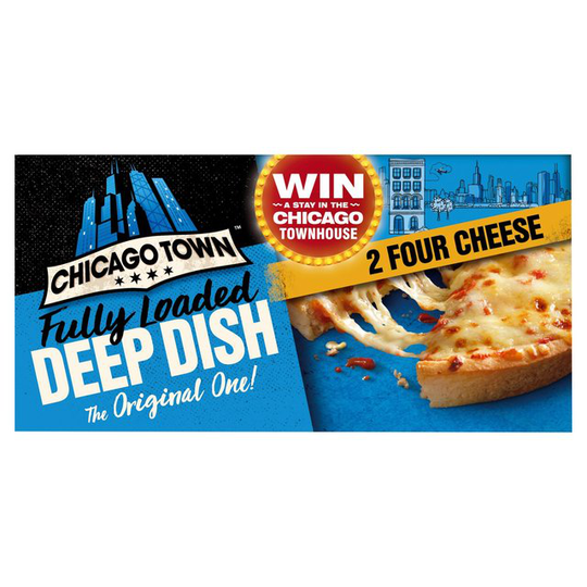 Chicago Town 2 Deep Dish 4 Cheese Pizzas