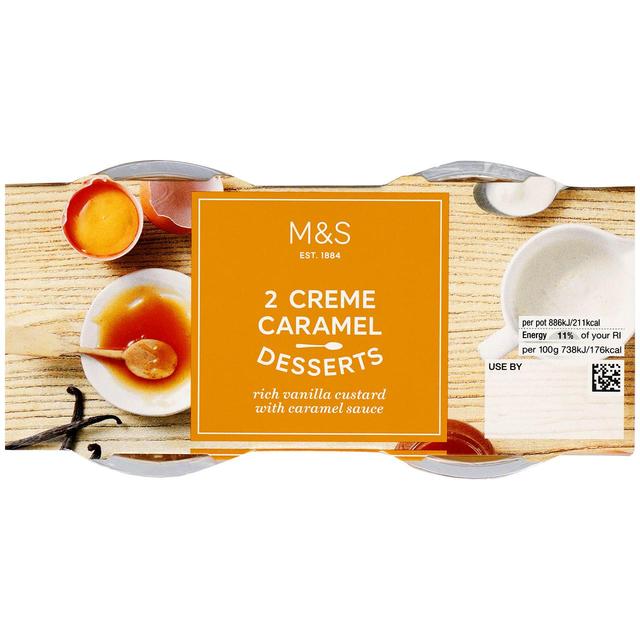 M&S Creme Caramel Desserts