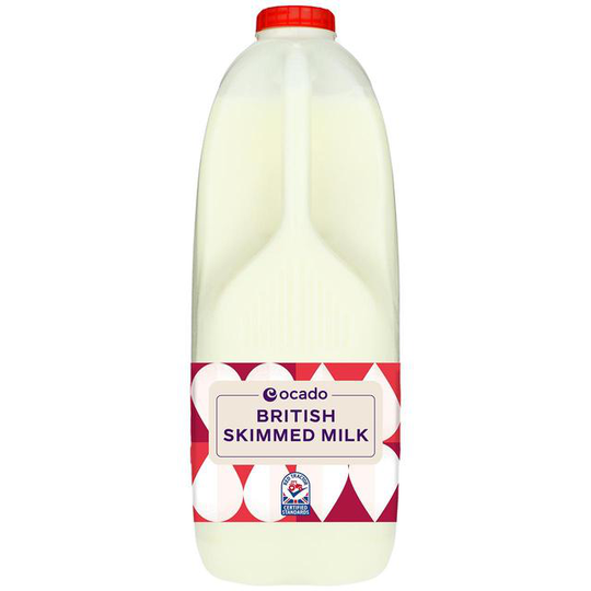 Ocado British Skimmed Milk 4 Pints