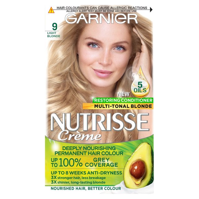 Garnier Nutrisse Blonde Aphrodite 9 Light Blonde Permanent Hair Dye