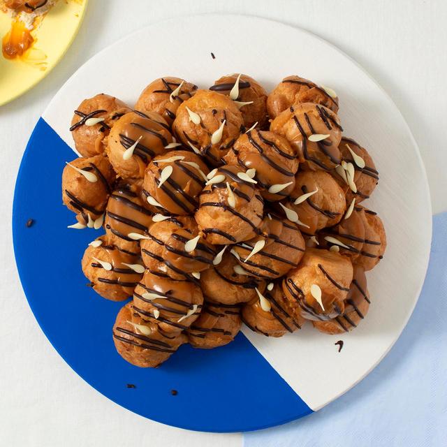 M&S Salted Caramel Profiterole Stack