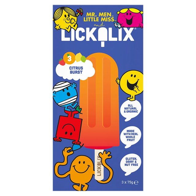 Lickalix & Mr Men Citrus Burst Ice Lollies