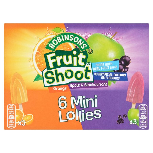 Fruit Shoot Mini Ice Lollies Blackcurrant & Apple and Orange