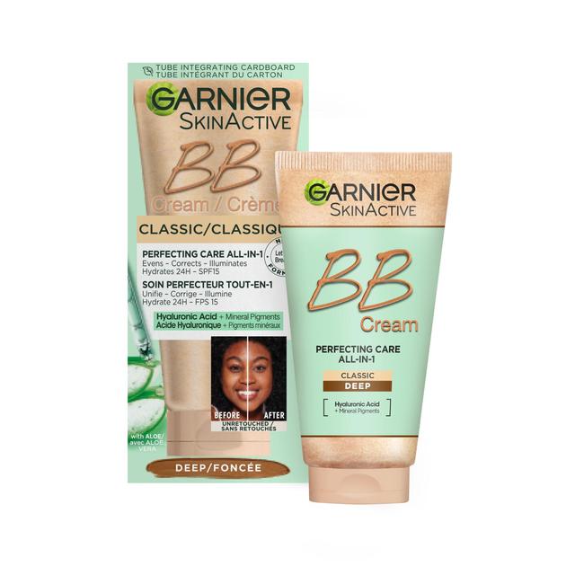 Garnier SkinActive BB Cream, Classic Deep, Tinted Moisturiser SPF 15