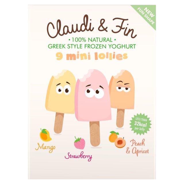 Claudi & Fin 9 Mini Greek Style Frozen Yoghurt Lollies
