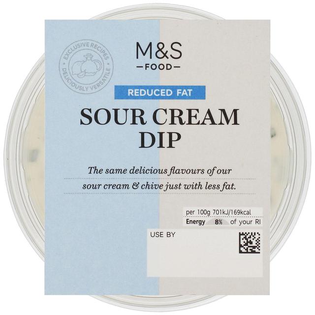 M&S Reduced Fat Sour Cream & Chive Dip