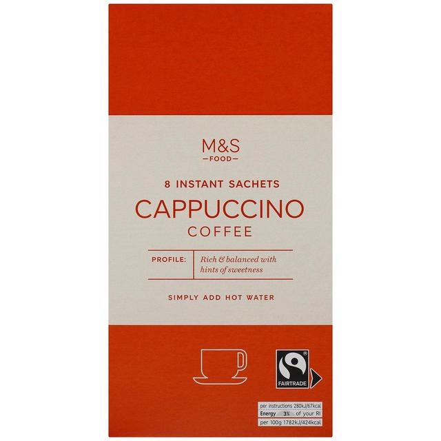 M&S Fairtrade Instant Cappuccino Sachets