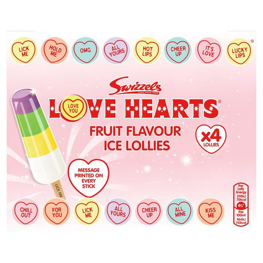 Swizzels Love Hearts Ice Lollies