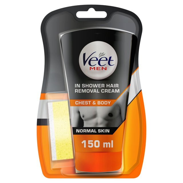 Veet Men In Shower Hair Removal Cream Chest & Body for Normal Skin