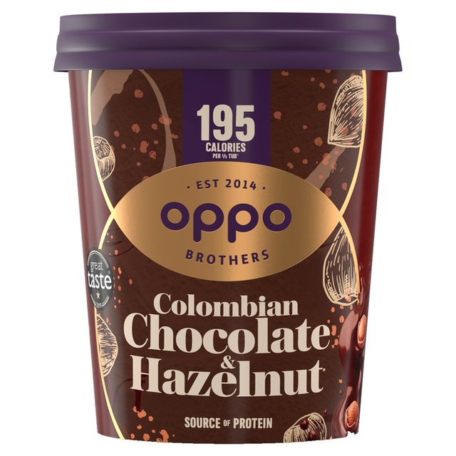 Oppo Low Calorie Ice Cream Colombian Chocolate with Hazelnut