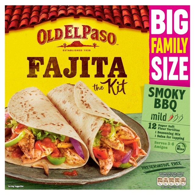 Old El Paso Family Size BBQ Fajita Kit