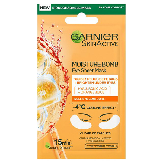Garnier Eye Sheet Mask Hyaluroic Acid and Orange Juice