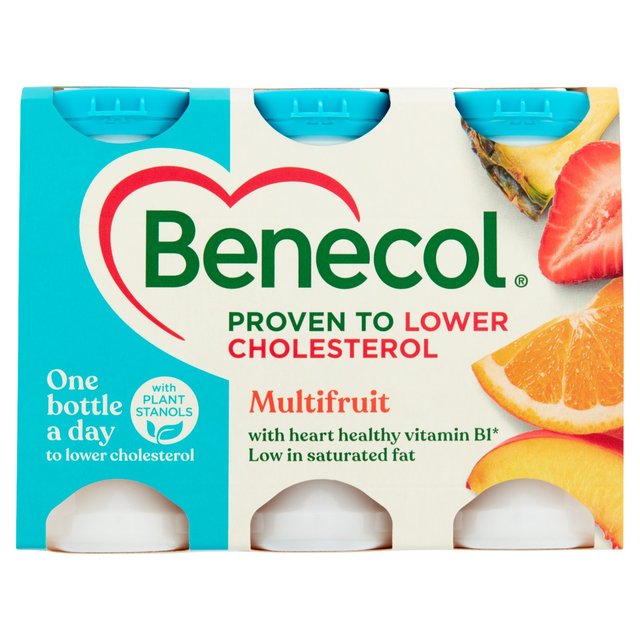 Benecol Cholesterol Lowering Yogurt Drink Multi Fruit