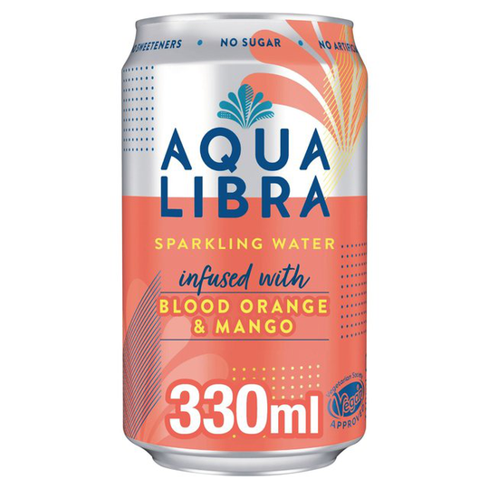 Aqua Libra Blood Orange and Mango