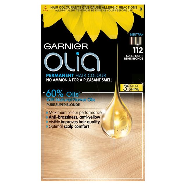 Garnier Olia 112 Super Light Beige Blonde Permanent Hair Dye