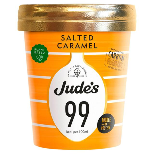 Jude's Lower Calorie Plant Based Salted Caramel 460ml