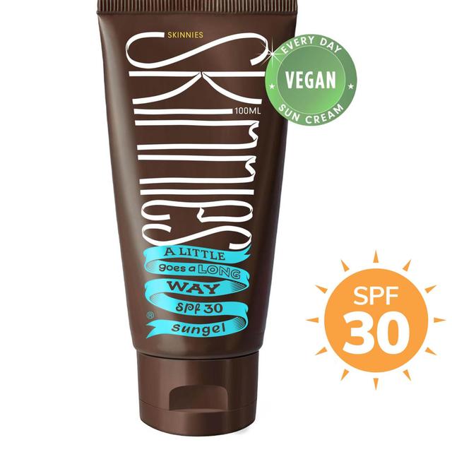 Skinnies SPF 30 Sunscreen Sungel, Vegan