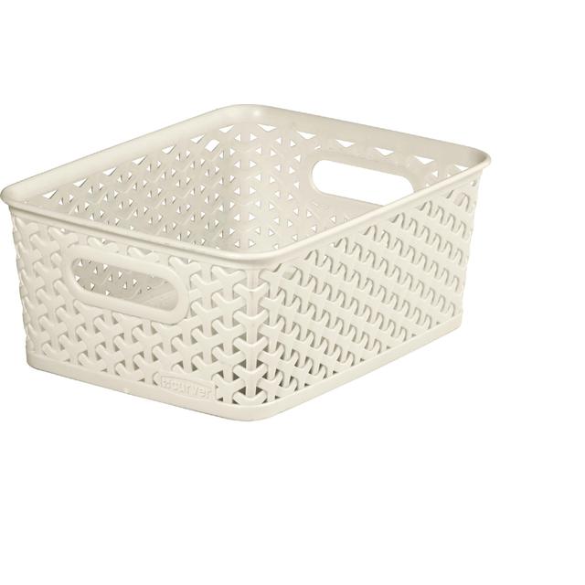 Curver 4 Litre Vintage White Basket Small