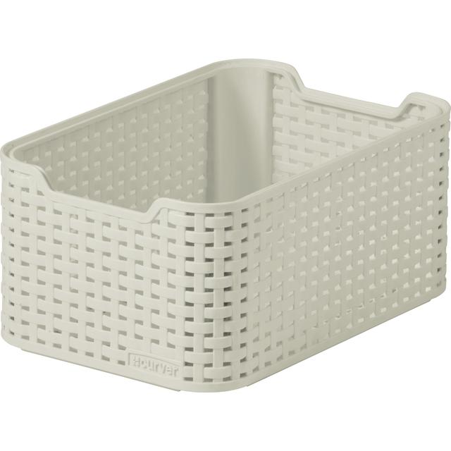 Curver 7 Litre White Basket Small Vintage