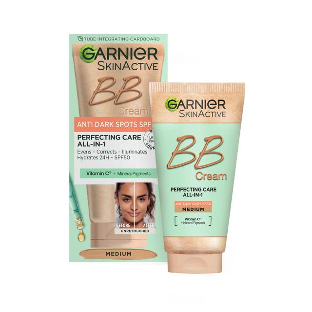 Garnier SkinActive BB Cream, Anti Dark Spots, Tinted Moisturiser SPF 50