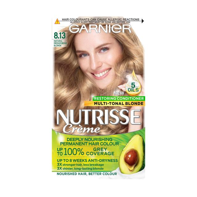 Garnier Nutrisse Pearl 8.13 Medium Beige Blonde Permanent Hair Dye